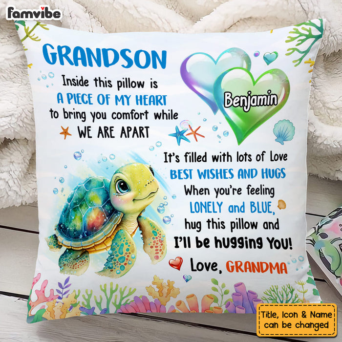 Personalized Gift For Grandson Turtle Inside This Pillow 27245 1