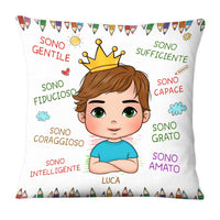 Personalized Gift For Grandson Italia Sono Gentile Pillow 27248 thumb 1