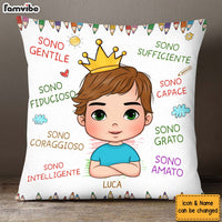 Personalized Gift For Grandson Italia Sono Gentile Pillow 27248 thumb 1