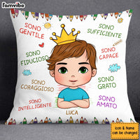 Personalized Gift For Grandson Italia Sono Gentile Pillow 27248 thumb 1