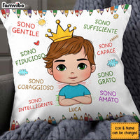 Personalized Gift For Grandson Italia Sono Gentile Pillow 27248 thumb 1
