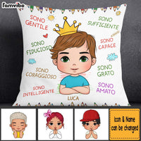Personalized Gift For Grandson Italia Sono Gentile Pillow 27248 thumb 1