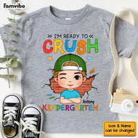 Personalized Gift For Grandson Ready To Crush Kindergarten Kid T Shirt 27249 thumb 1