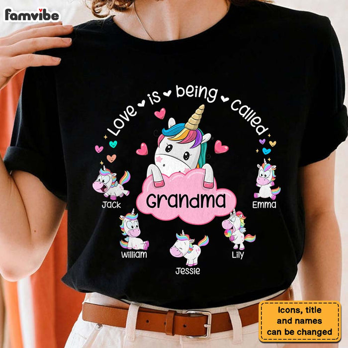 Personalized Gift For Grandma Love Is Being Called Unicorn Dancing Shirt - Hoodie - Sweatshirt 27257 1