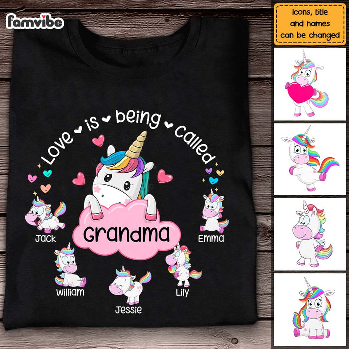 Personalized Gift For Grandma Love Is Being Called Unicorn Dancing Shirt - Hoodie - Sweatshirt 27257 1