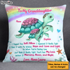 Personalized Gift For Granddaughter Turtle Rainbow Hug This Pillow 27260 1
