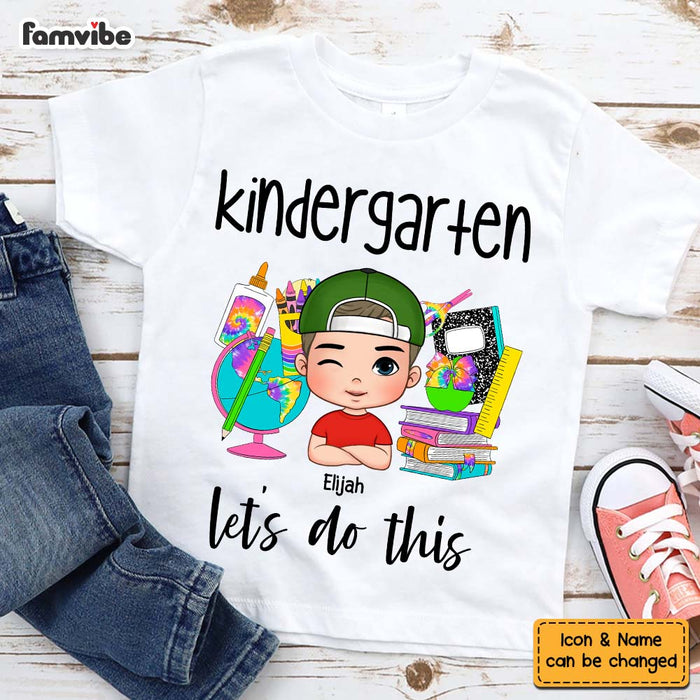 Personalized Gift For Grandson Back To School Let's Do This School Grade Kid T Shirt 27264 1
