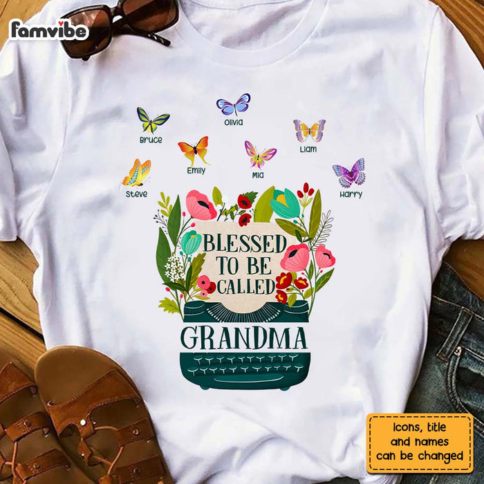 Personalized Gift for Grandma Floral Typewriter Shirt - Hoodie - Sweatshirt 27267 1