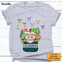 Personalized Gift for Grandma Floral Typewriter Shirt - Hoodie - Sweatshirt 27267 thumb 1