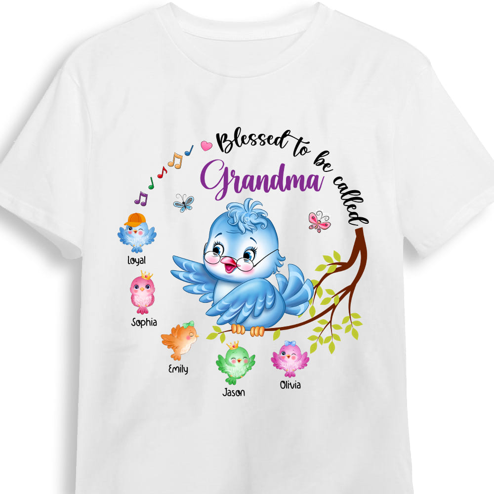 Personalized Gift For Grandma Love Birds Shirt Hoodie Sweatshirt 27277 Primary Mockup