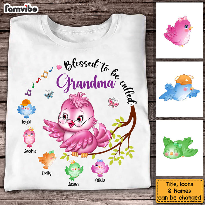 Personalized Gift For Grandma Love Birds Shirt - Hoodie - Sweatshirt 27277 1