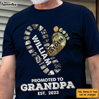 Personalized Gift For Grandpa Grandfather Promoted To Grandpa Shirt - Hoodie - Sweatshirt 27281 thumb 1