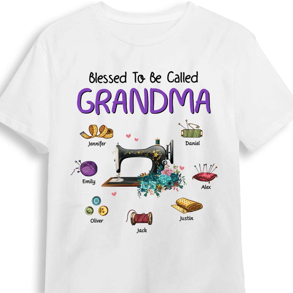 Personalized Gift for Grandma Sewing Set Shirt Hoodie Sweatshirt 27285 Primary Mockup