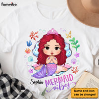 Personalized Gift For Daughter Granddaughter Little Mermaid Vibes Mermaid Kid T Shirt 27290 thumb 1