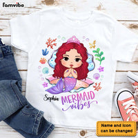 Personalized Gift For Daughter Granddaughter Little Mermaid Vibes Mermaid Kid T Shirt 27290 thumb 1