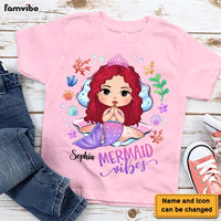 Personalized Gift For Daughter Granddaughter Little Mermaid Vibes Mermaid Kid T Shirt 27290 thumb 1