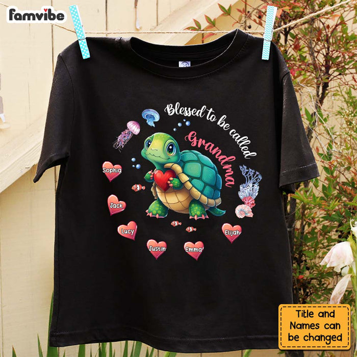 Personalized Gift for Grandma Turle Hugging Hearts Shirt - Hoodie - Sweatshirt 27292 1