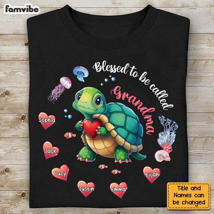 Personalized Gift for Grandma Turle Hugging Hearts Shirt - Hoodie - Sweatshirt 27292 1