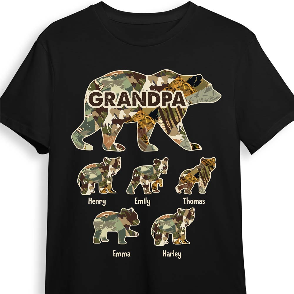 Personalized Gift For Grandpa For Papa Bear Shirt Hoodie Sweatshirt 27294 Primary Mockup