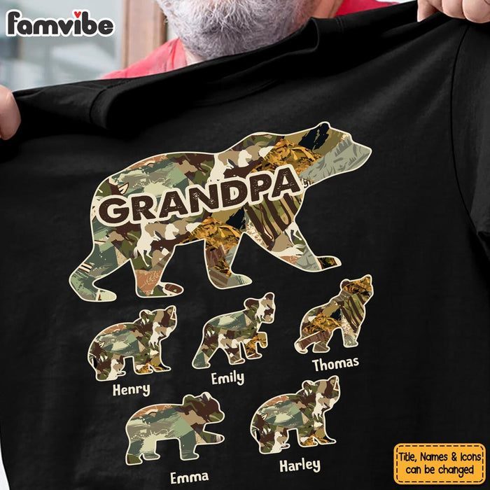 Personalized Gift For Grandpa For Papa Bear Shirt - Hoodie - Sweatshirt 27294 1