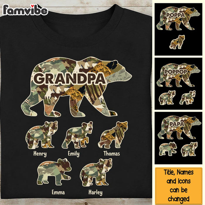 Personalized Gift For Grandpa For Papa Bear Shirt - Hoodie - Sweatshirt 27294 1