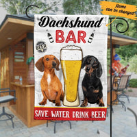 Personalized Dachshund Dog Beer Bar Flag AG193 67O57 thumb 1