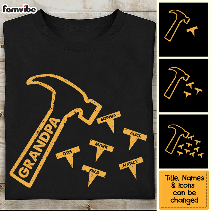 Personalized Gift For Grandpa For Papa Tools Shirt - Hoodie - Sweatshirt 27298 1