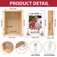 Personalized Couple Gift All Of Me Picture Frame Light Box 31360 thumb 1