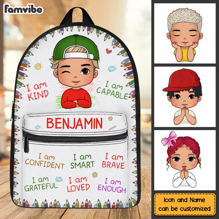 Personalized Gift For Grandson I Am Kind BackPack 27300 1