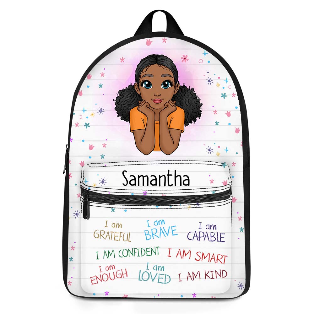Personalized Gift For Granddaughter I Am Kind BackPack 27301 Primary Mockup