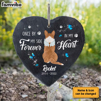 Personalized Gift For Loss Pet Memorial Forever In My Heart Heart Memorial Slate 27306 thumb 1