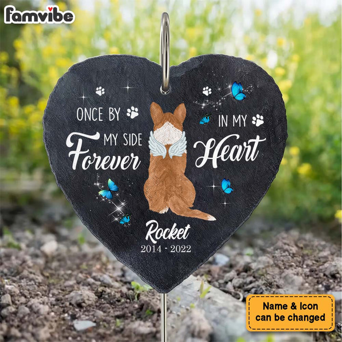 Personalized Gift For Loss Pet Memorial Forever In My Heart Heart Memorial Slate 27306 1