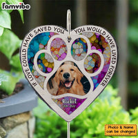 Personalized Gift For Loss Dog Pet Memorial Upload Photo You Would Have Lived Forever Heart Memorial Slate 27307 thumb 1