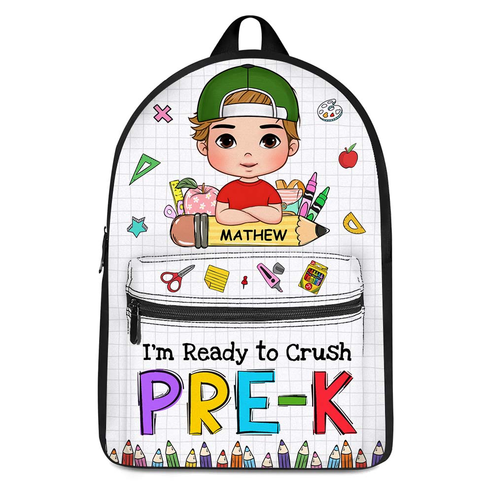 Personalized Gift For Grandson Back To School BackPack 27312 Primary Mockup