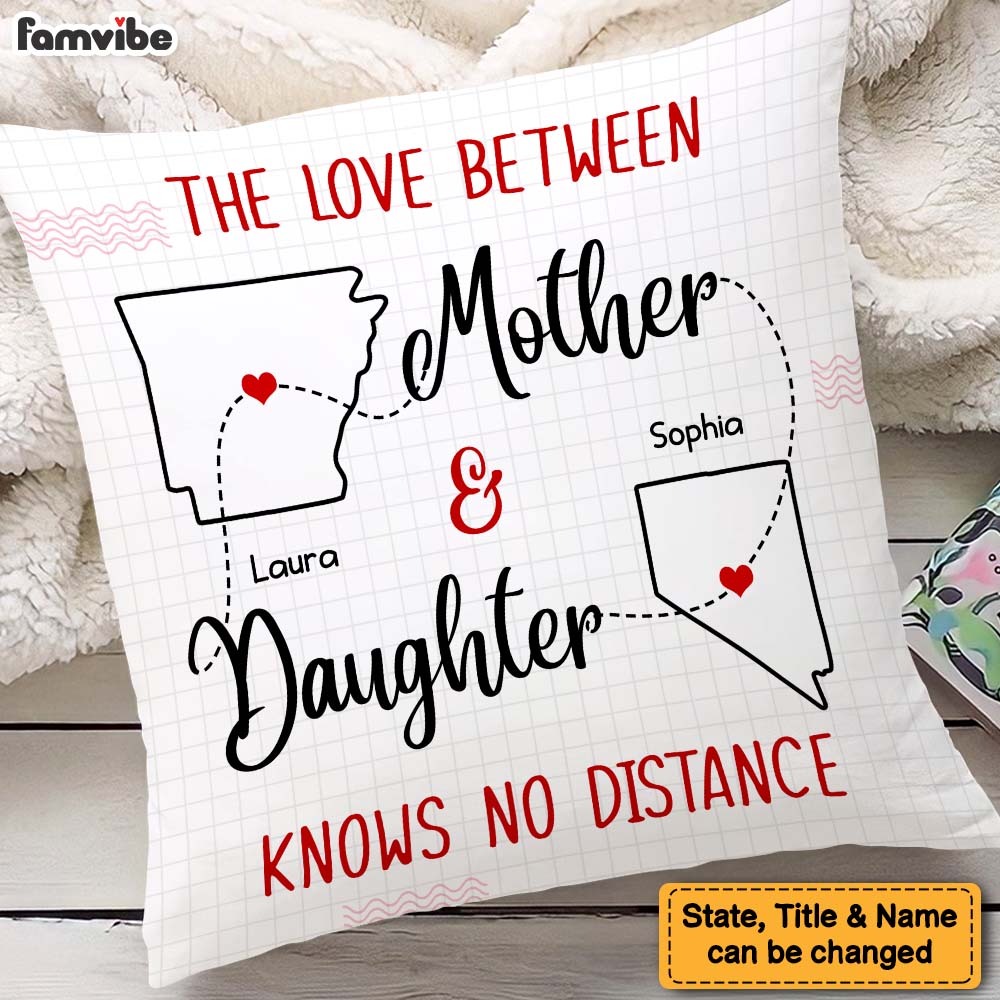 Personalized Gift For Daughter Long Distance Pillow 27313 Primary Mockup