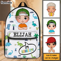 Personalized Gift For Grandson Back To School I Am Roarsome BackPack 27318 thumb 1