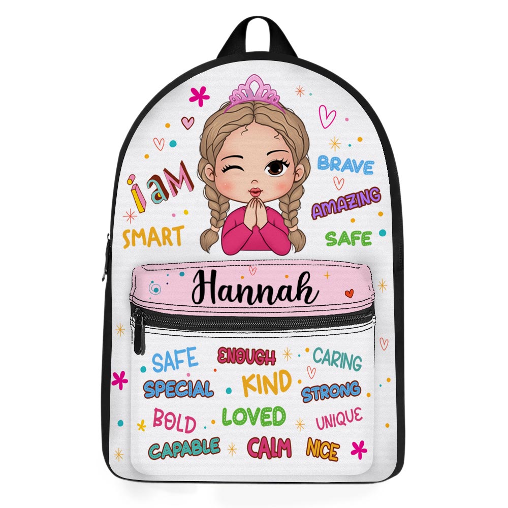 Personalized Gift For Granddaughter Affirmation BackPack 27320 Primary Mockup