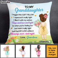 Personalized Gift For Granddaughter Hug This Pillow 27322 thumb 1