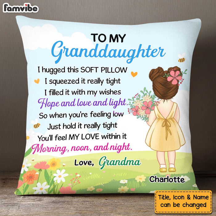 Personalized Gift For Granddaughter Hug This Pillow 27322 1