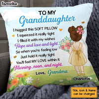 Personalized Gift For Granddaughter Hug This Pillow 27322 thumb 1