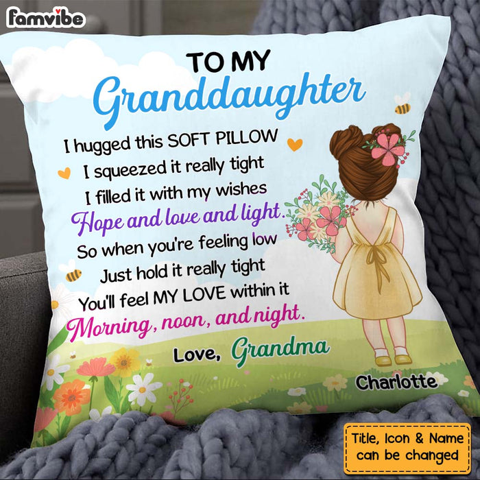 Personalized Gift For Granddaughter Hug This Pillow 27322 1