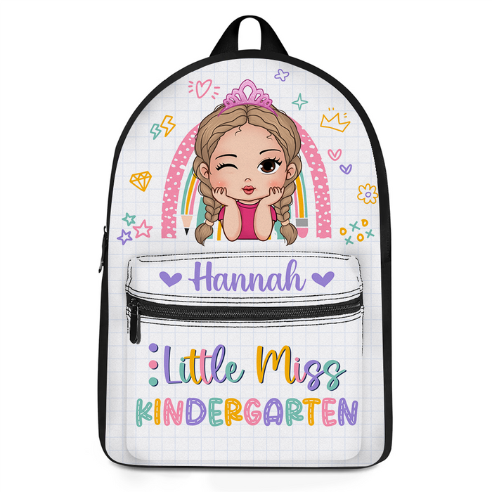Personalized Gift For Granddaughter Little Miss Kindergarten Back To School BackPack 27323 1