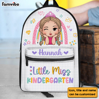 Personalized Gift For Granddaughter Little Miss Kindergarten Back To School BackPack 27323 thumb 1