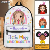 Personalized Gift For Granddaughter Little Miss Kindergarten Back To School BackPack 27323 thumb 1