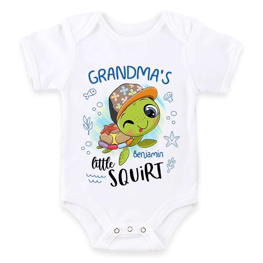 Personalized Gift For Baby Grandma's Little Turtle Baby Onesie 27329 Primary Mockup