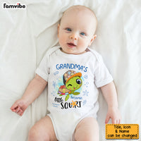Personalized Gift For Baby Grandma's Little Turtle Baby Onesie 27329 thumb 1