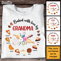 Personalized Gift For Grandma Baked With Love Baking Pie Shirt - Hoodie - Sweatshirt 27333 thumb 1