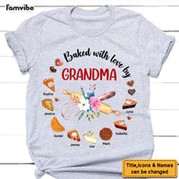 Personalized Gift For Grandma Baked With Love Baking Pie Shirt - Hoodie - Sweatshirt 27333 thumb 1
