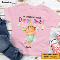 Personalized Gift For Granddaughter Animal Ballerina Dance Away Kid T Shirt 27334 thumb 1
