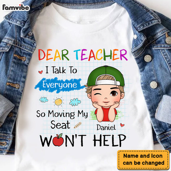 Personalized Gift For Grandson Moving My Seat Won't Help Funny School Classroom Kid T Shirt 27337 1
